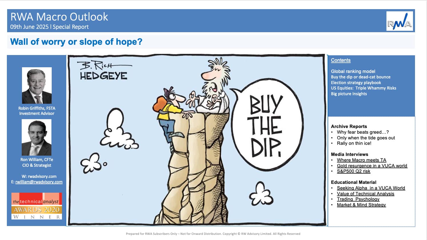 Wall of worry or slope of hope?